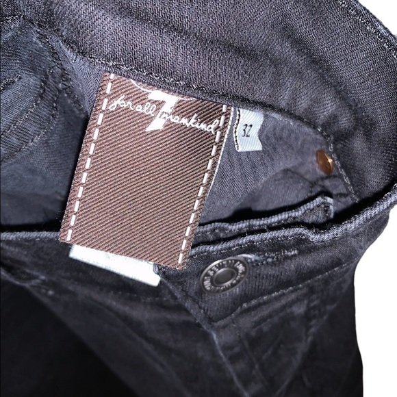 7 for All Mankind Black Jean Standard Cut - Picture 9 of 10